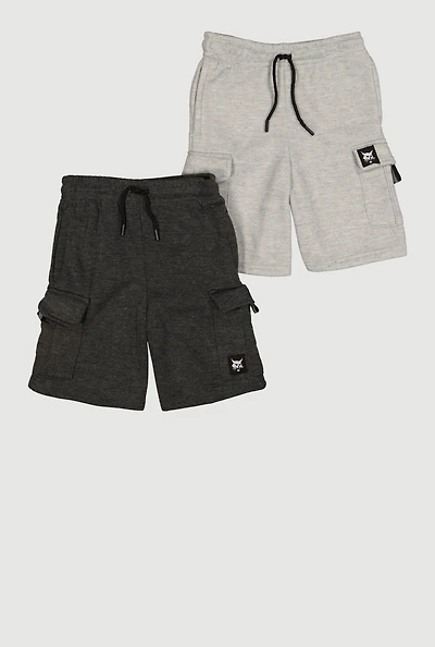 Boys Bobcat Graphic Detail Cargo Sweatshorts 2 Pack