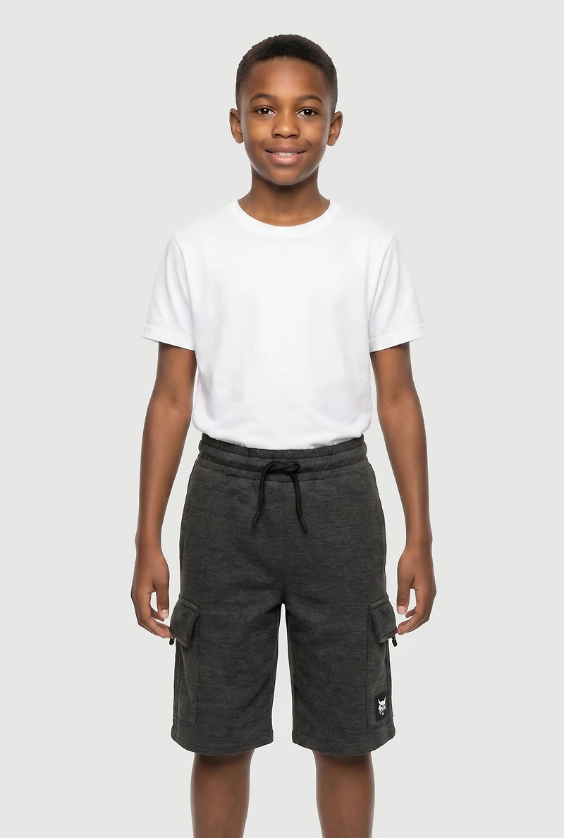 Boys Bobcat Graphic Detail Cargo Sweatshorts 2 Pack