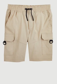 Boys Cargo Pocket Shorts, Khaki, Size 18
