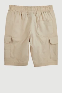 Boys Cargo Pocket Shorts, Khaki, Size 18