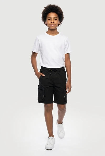 Boys Zip Pocket Cargo Shorts