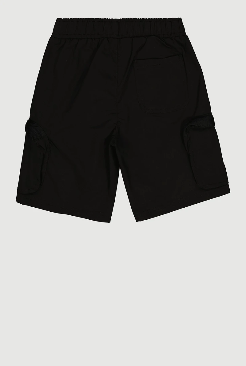 Boys Zip Pocket Cargo Shorts