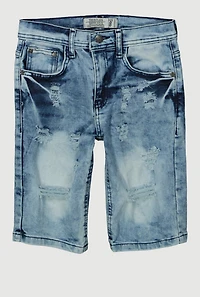 Boys Denim Distressed Shorts