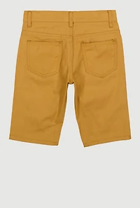 Boys Patch and Repaired Denim Shorts