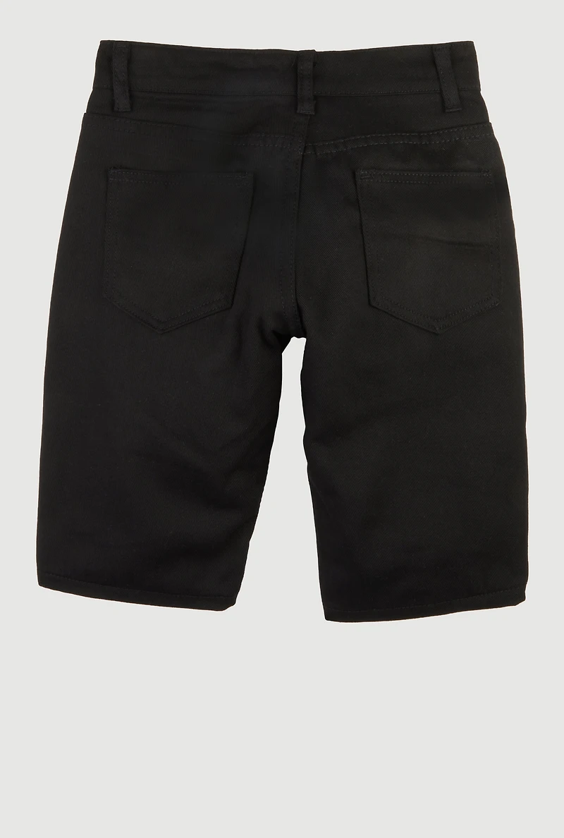 Boys Patch and Repair Moto Shorts
