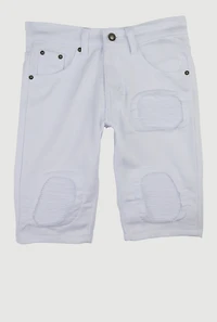 Boys Denim Patch and Repair Shorts