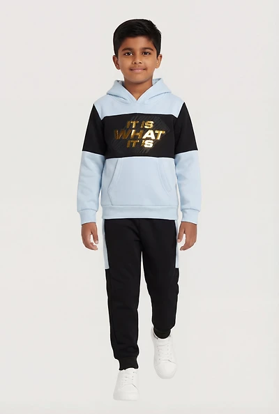 Little Boys It Is What Graphic Sweatshirt and Joggers