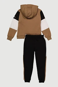Little Boys Color Blocked Southpole Bear Graphic Sweatshirt and Joggers