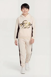 Boys Hustle Hard Foil Screen Hoodie and Joggers