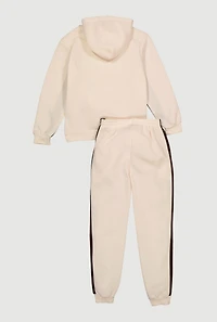 Boys Hustle Hard Foil Screen Hoodie and Joggers