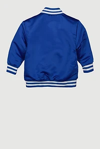 Little Boys Chenille City Graphic Patch Bomber Jacket