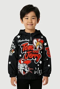 Little Boys Tom and Jerry Graphic Hooded Windbreaker