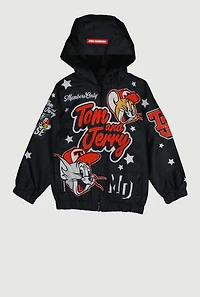 Little Boys Tom and Jerry Graphic Hooded Windbreaker