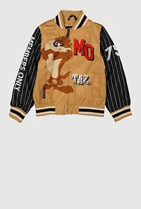 Little Boys Tasmanian Devil Graphic Varsity Windbreaker