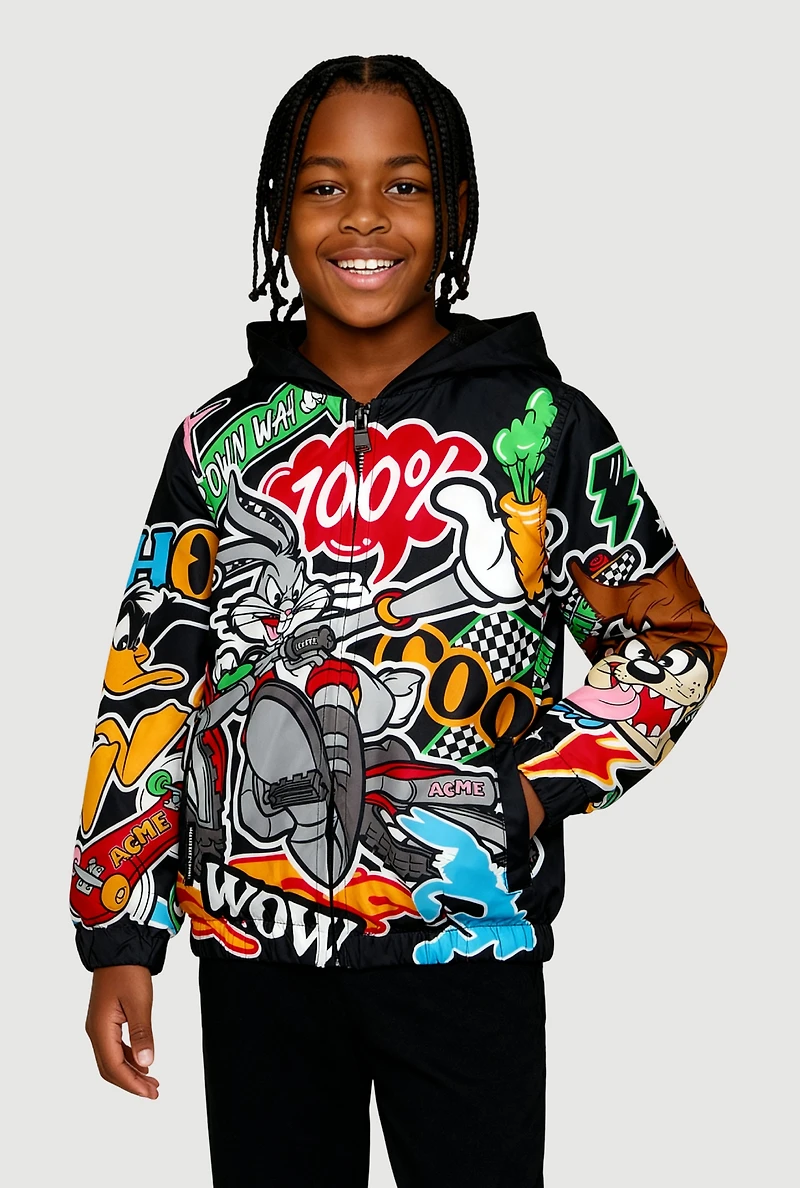 Boys Looney Tunes Members Only Windbreaker