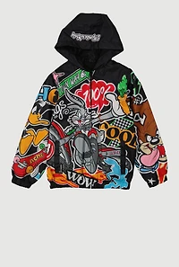 Boys Looney Tunes Members Only Windbreaker
