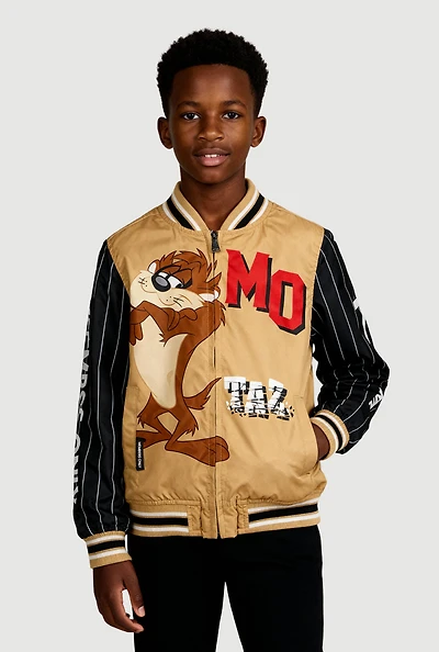 Boys Tasmanian Devil Graphic Varsity Windbreaker