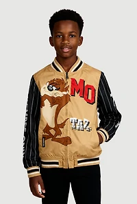 Boys Tasmanian Devil Graphic Varsity Windbreaker