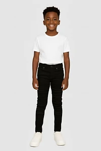 Little Boys Frayed Skinny Leg Jeans