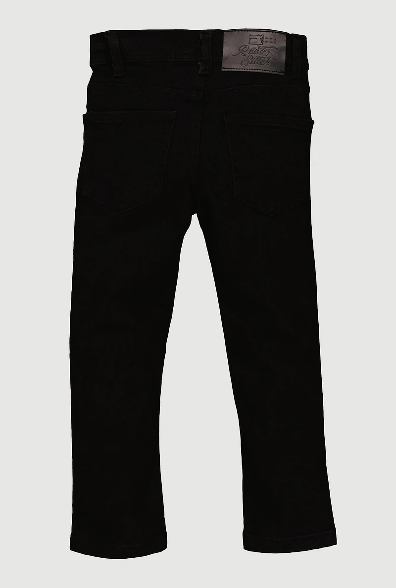 Little Boys Frayed Skinny Leg Jeans