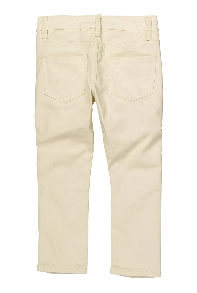 Little Boys Solid Moto Jeans, Khaki, Size 5