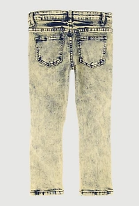 Little Boys Acid Wash Patch and Repair Jeans