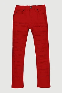 Boys Frayed Stretch Slim Leg Jeans