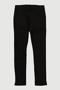 Boys Patch and Repair Skinny Jeans, Black, Size 14
