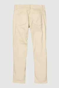 Boys Moto Patch and Repair Skinny Jeans, Khaki, Size 14