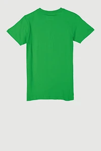 Boys Game DLXE Graphic Print Tee, Green, Size M