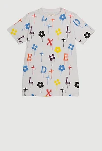 Boys Drip Printed Pattern Tee