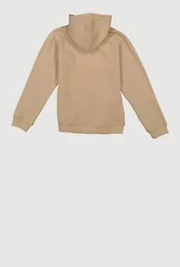 Boys Embroidered Saints Graffiti Graphic Pullover Hoodie