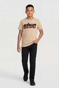 Boys Embroidered Saints Graffiti Graphic Tee