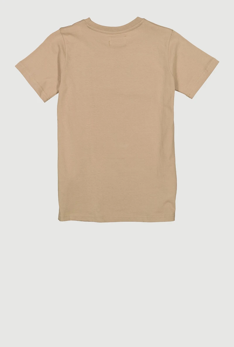 Boys Embroidered Saints Graffiti Graphic Tee