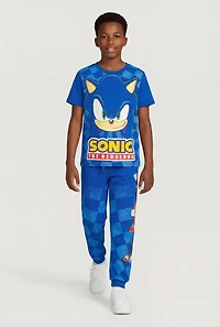 Boys Sonic the Hedgehog Graphic Tee and Sweatpants Set