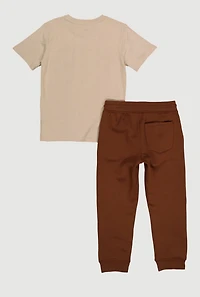 Boys Teddy Official Bear Graphic Tee and Sweatpants Set