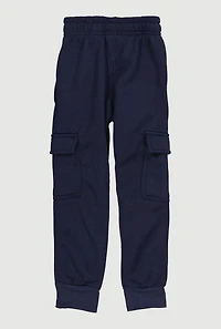 Little Boys Cargo Pocket Fleece Joggers