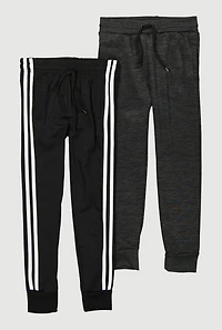 Boys Varsity Stripe Joggers 2 Pack, Multi, Size 14-16