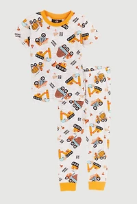 Little Boys Graphic Print Pajama Tee and Pants