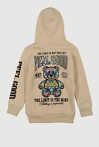 Little Boys Feel Good Graphic Pullover Hoodie
