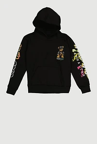 Little Boys Good Vibes Worldwide Graphic Hoodie