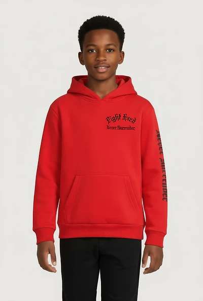 Boys Fight Hard Never Surrender Graphic Hoodie