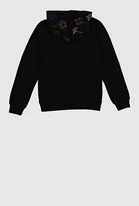 Boys Rhinestone DLXE Paint Splatter Hoodie