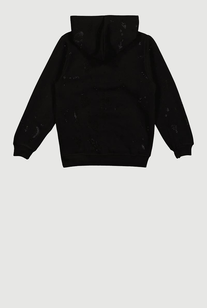 Boys Rhinestone DLXE Graphic Hoodie