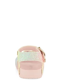 Toddler Girls Glitter Buckle Band Ankle Strap Sandals