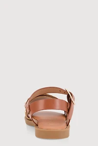Womens Toddler Girls Studded Buckle Strap Sandals,