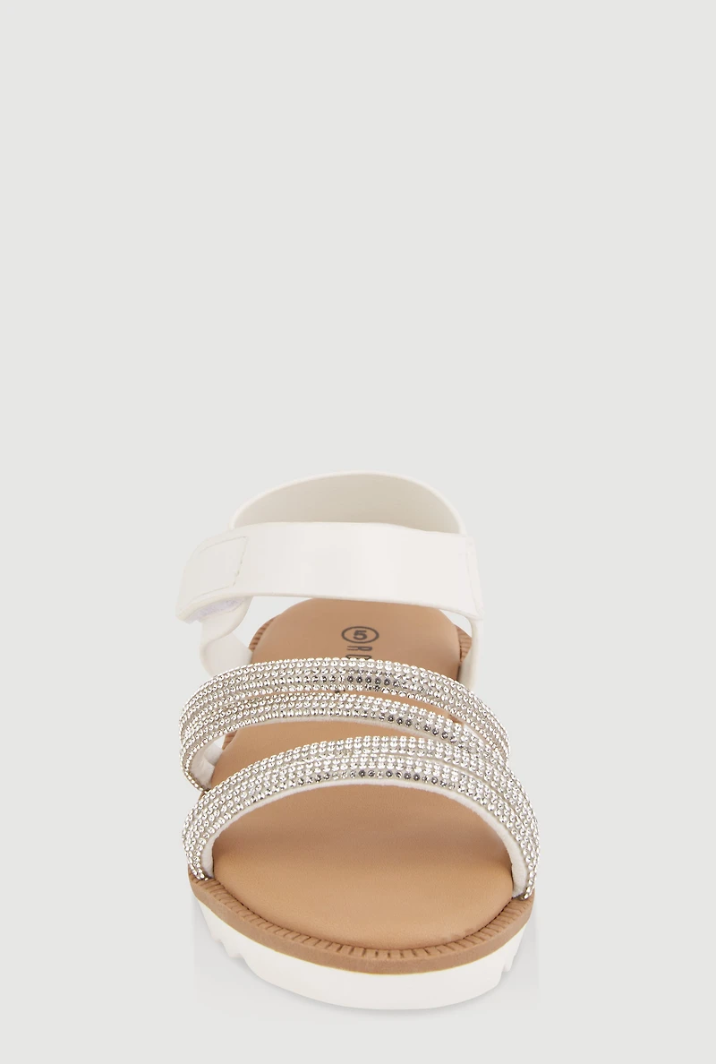 Toddler Girls Embellished Strappy Sandals
