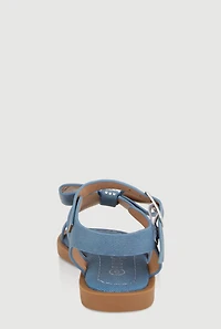 Womens Toddler Girls Bow Band Buckle Strap Sandals,