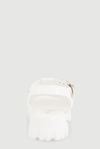 Womens Girls Open Toe Fisherman Sandals, White, Size 13
