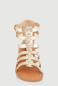 Girls Buckle Strap Gladiator Sandals